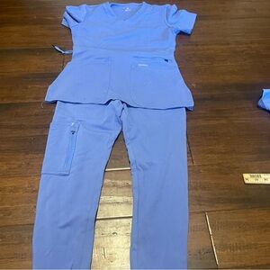 Jaanuu Blue Women's Scrub Set XS